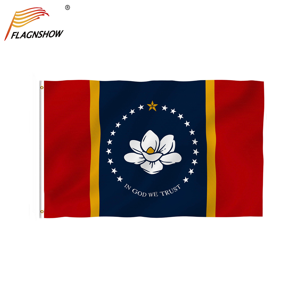 Flagnshow New Mississippi State Flag FLAGNSHOW